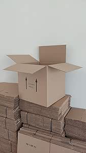 Kit com 5 Caixas de Papelão, Tamanhos Variados (40x40x40cm)