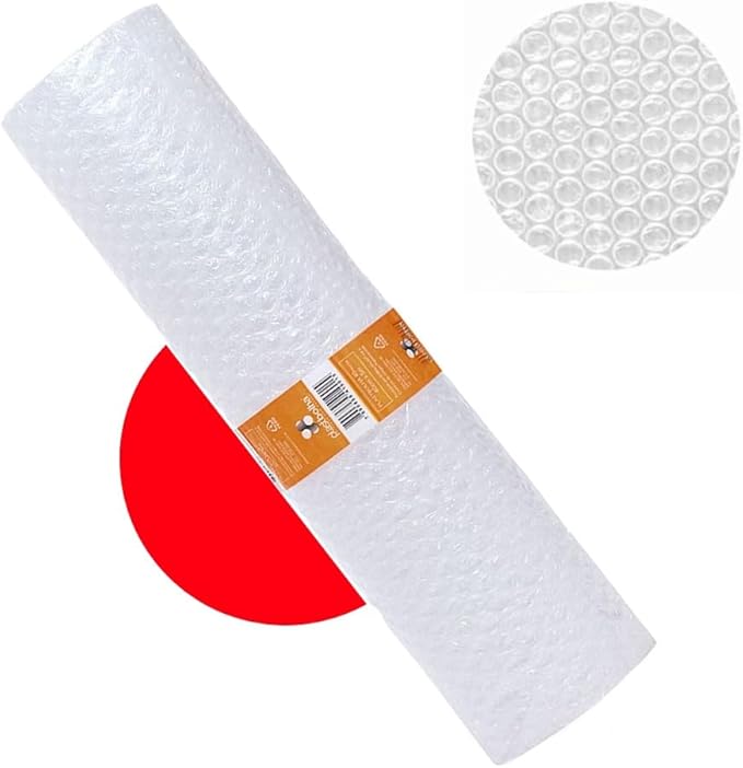 Timapack Bolha 40cm x 5 Metros 40 micras - Bobina de Plástico Bolha Transparente
